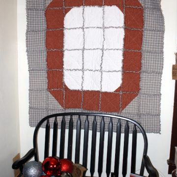 Block “O” Rag Quilt