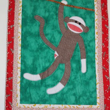 Sock Monkey Baby Quilt