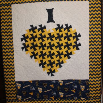 I Love WVU Wall Hanging